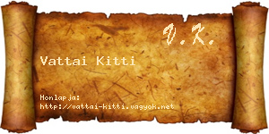 Vattai Kitti névjegykártya